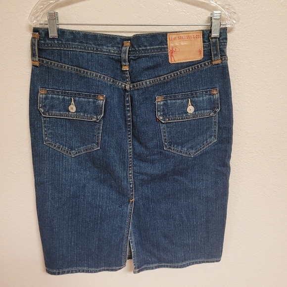 Levi's Premium Denim Pencil Skirt - Picture 3 of 4